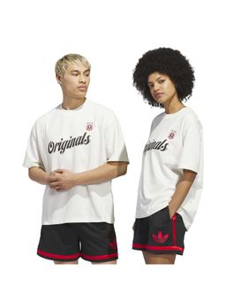 adidas Originals - White Printed Crew Neck T-Shirt