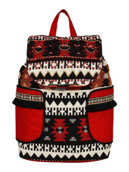 Anekaant - Nava Red Cotton Backpack