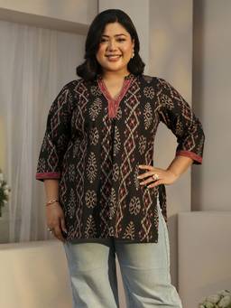 Extra love by Libas - Black Printed Tunic