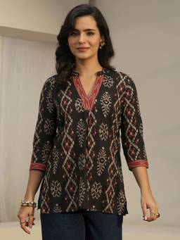 Libas - Black Printed Tunic