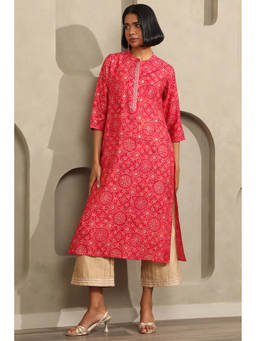 Soch - Pink Printed Kurta