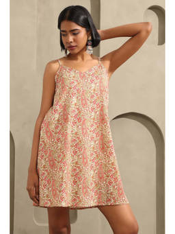 Soch - Peach Paisley Printed Dress