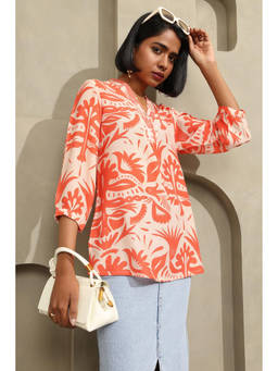 Soch - Orange Printed Tunic