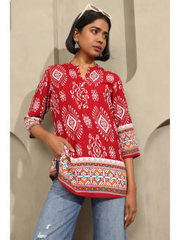 Soch - Red Printed Tunic