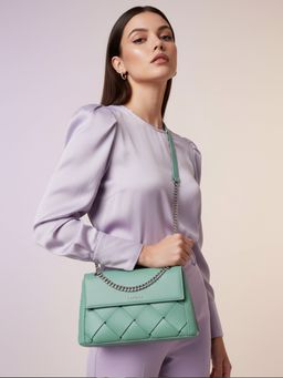 CARRIALL - Green Celesta Vegan Leather Handbag and Wallet (Set of 2)