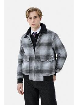 Snitch - Grey Plaid Full Sleeves Regular Casual Jacket