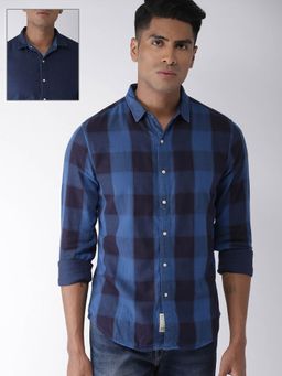 Levi's - Men Blue Slim Fit Reversible Shirt