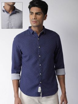 Levi's - Men Blue Regular Fit Casual Reversible Shirt