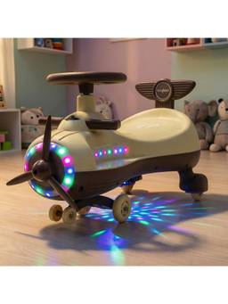 BAYBEE - Brown Baybee Cruzo Swing Car for Kids