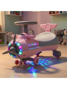 BAYBEE - Pink Baybee Cruzo Swing Car for Kids