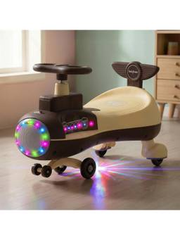 BAYBEE - Brown Baybee Zygo Swing Car for Kids