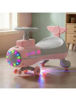 BAYBEE - Pink Baybee Zygo Swing Car for Kids