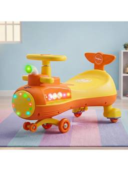 BAYBEE - Yellow Baybee Diver Swing Car for Kids