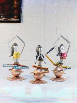 Gleevers - Yoga Multi-Color Showpieces & Collectibles (Set Of 3)