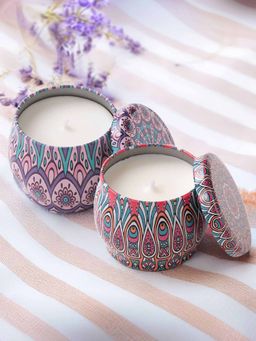 Gleevers - Tin Candle Jar with Soy Wax (Set Of 2)