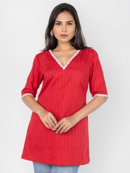 PRET PITAARA - Stripes Red Top
