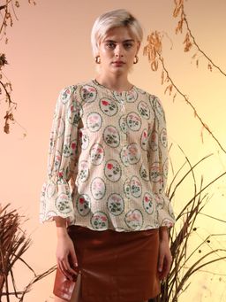 SUGERCANDY - Cream Vintage Lux Top