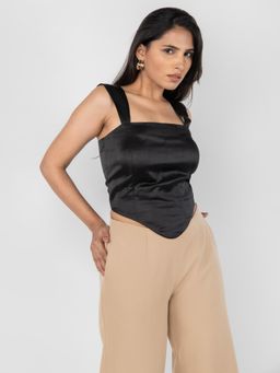 PRET PITAARA - Black Opera Corset Top