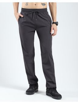 Rock.it - Men Grey Solid Regular Fit Lower Track Pant