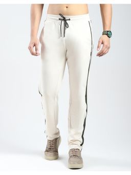 Rock.it - Men Beige Solid Regular Fit Lower Track Pant