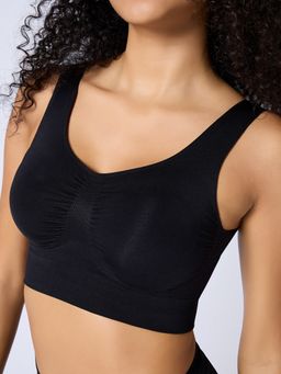 FEIER - Black Nylon Sports Bra