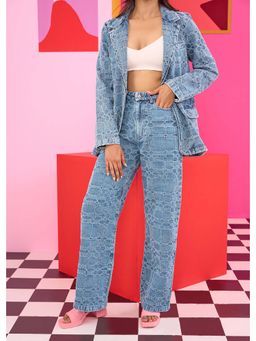 The Clothing Factory - Emily In Paris: Distressed Plaid Jeans