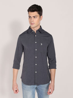 U.S. POLO ASSN. - Textured Cotton Shirt