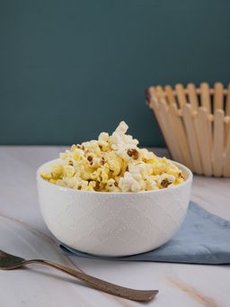 Voncasa - Ivory Ceramic Bowl Fish Scale