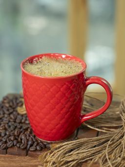 Voncasa - Ceramic Coffee Mug Red