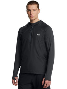 Under Armour - Men Trail Run Grey Hoodie