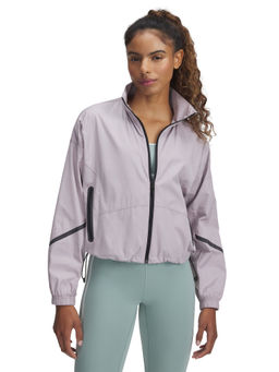 Under Armour - Women Grey Unstoppable Woven Sheen Jacket
