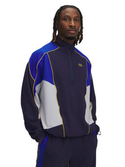Under Armour - Men Blue Tricot Colorblock Jacket