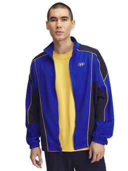 Under Armour - Men Blue Tricot Piped Jacket