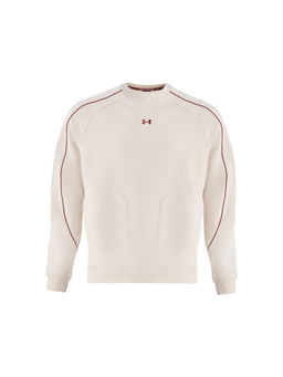 Under Armour - Men Heavyweighted Crew White Sweatshirt