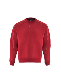 Under Armour - Men Heavyweighted Crew Red Sweatshirt