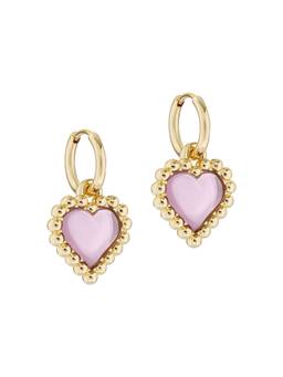 Ted Baker - HAILEEE Heart of Glass Huggie Earring