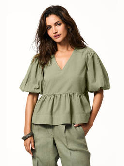 TERRA LUNA - Women Green Nell Top