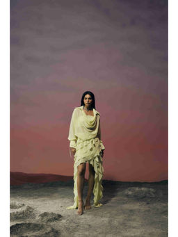 Ivory Rose - Yellow The Elara Dress