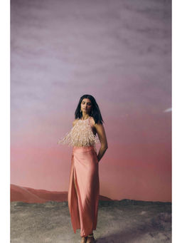Ivory Rose - Peach The Rose Cascade Co-ord Set