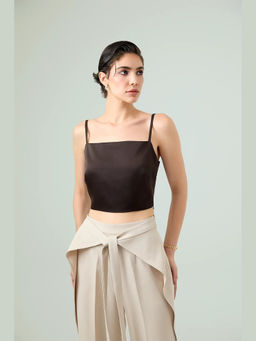 Stylia - Leva Dark Brown Cami Top