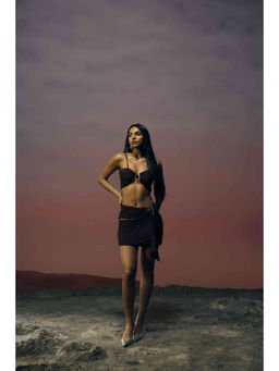 Ivory Rose - Brown The Solara Co-ord Set