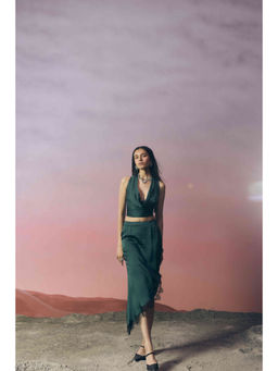 Ivory Rose - Green The Verdanza Co-ord Set
