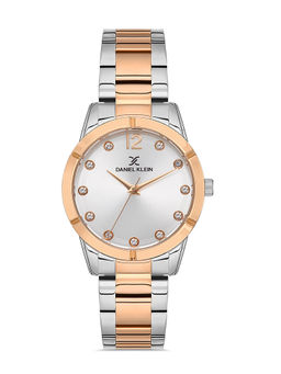 Daniel Klein - Silver Color Stainless Steel Strap Watch for Women DK.1.13045-4