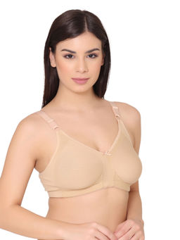 Groversons Paris Beauty - Women Nude Non-Padded Non-Wired Super Support M-Frame Bra