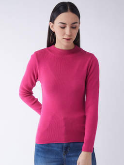 RVK - Women Pink Solid Sweater