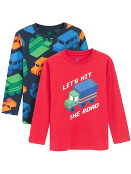 COOL CLUB - Graphic Vehicle Print Shirts (Pack of 2)