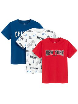 COOL CLUB - Typographic Print T-Shirts (Pack of 3)