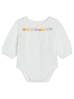 COOL CLUB - White Graphic Print Bodysuit