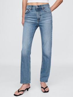 GAP - Women's High-Waist Straight Fit Jeans