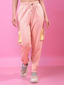 CRIMSOUNE CLUB - Women's Peach Cargo Joggers